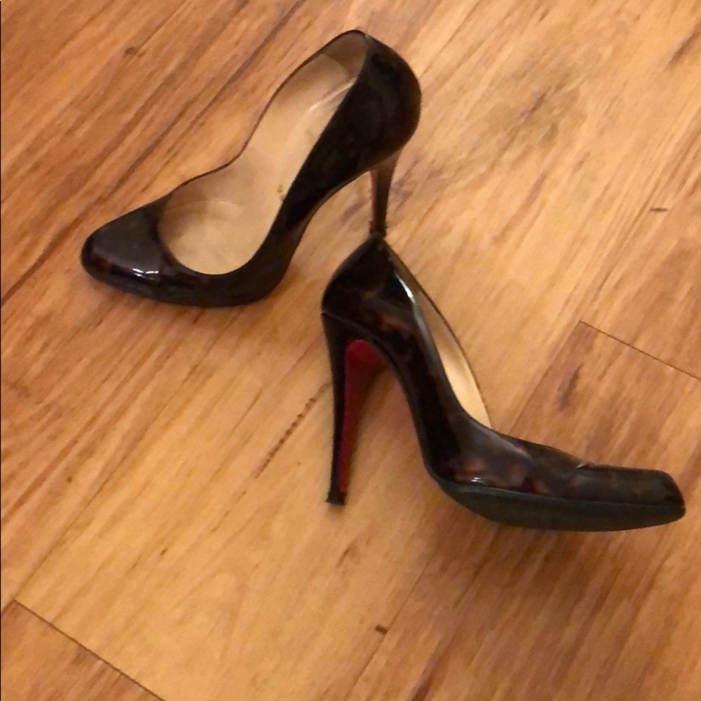 Christian Louboutin patent leather pumps, size 38